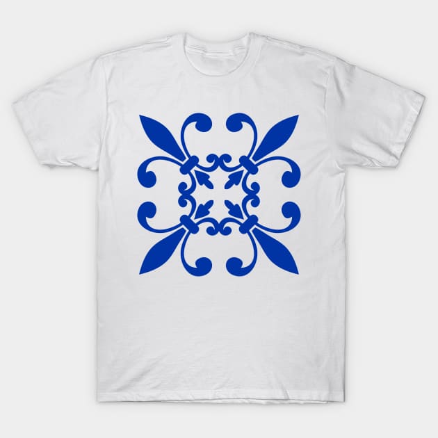 Portugal Tile Pattern T-Shirt by NataliiaKu